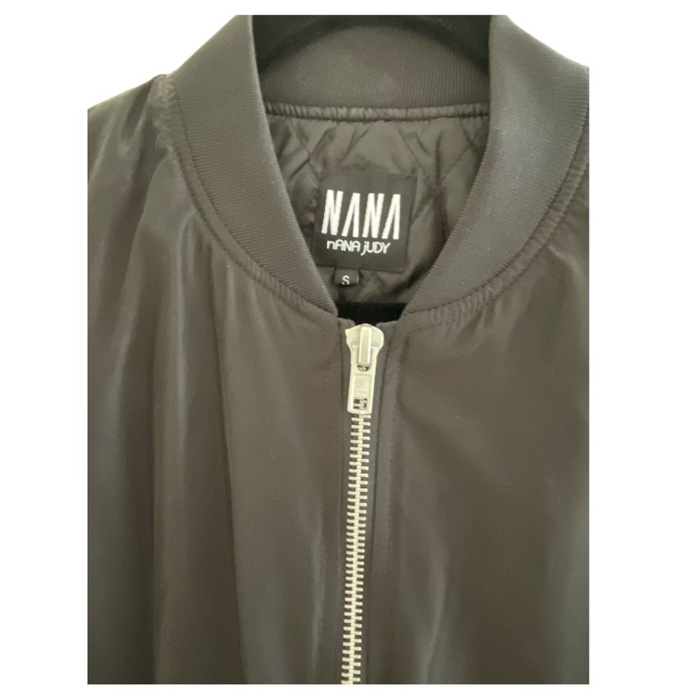 NANA JUDY Black La Brea Bomber Jacket Sz S - Picture 9 of 10